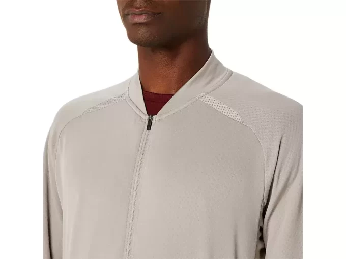 ACTIBREEZE JACQUARD GRID FULL ZIP JACKET