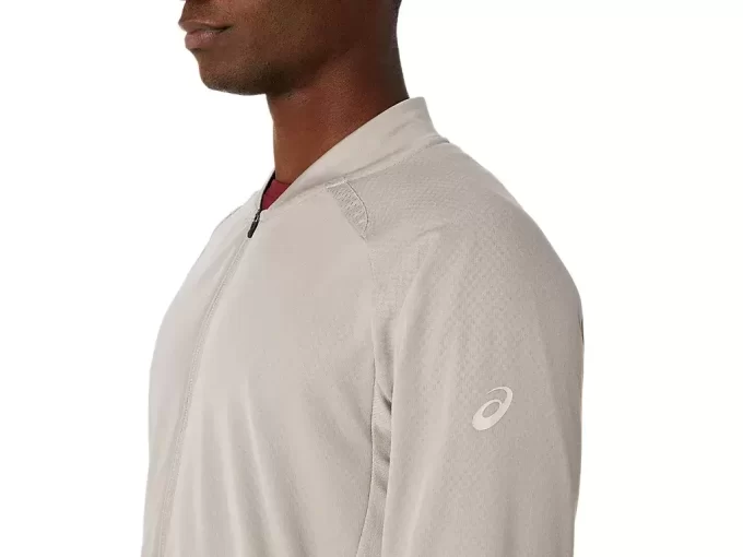 ACTIBREEZE JACQUARD GRID FULL ZIP JACKET