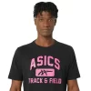 ASICS UNISEX TRACK AND FIELD GRAPHIC TEE ASICS UNISEX TRACK AND FIELD GRAPHIC TEE