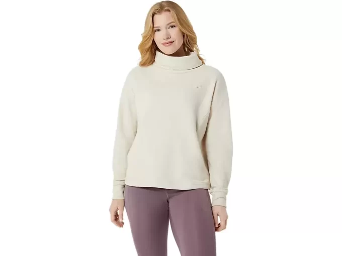 FRENCH TERRY HIGH NECK TOP