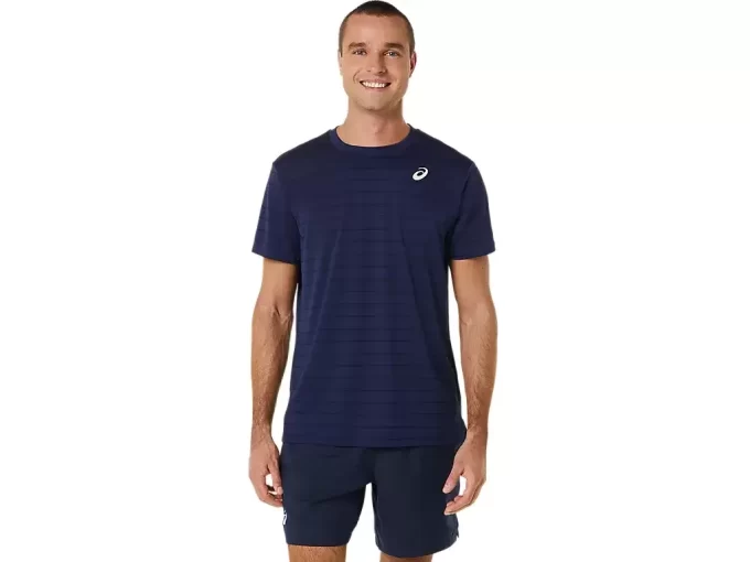 MEN’S COURT STRIPE SHORT SLEEVE TOP MEN’S COURT STRIPE SHORT SLEEVE TOP