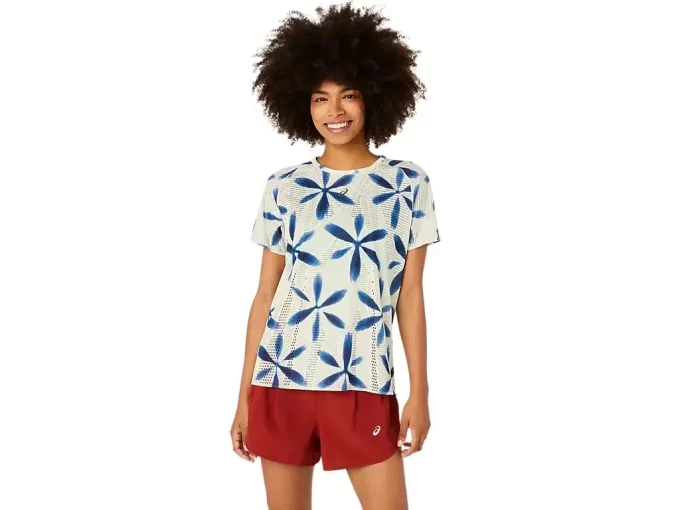 METARUN SHIBORI SHORT SLEEVE TOP