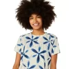 METARUN SHIBORI SHORT SLEEVE TOP