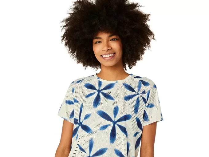 METARUN SHIBORI SHORT SLEEVE TOP