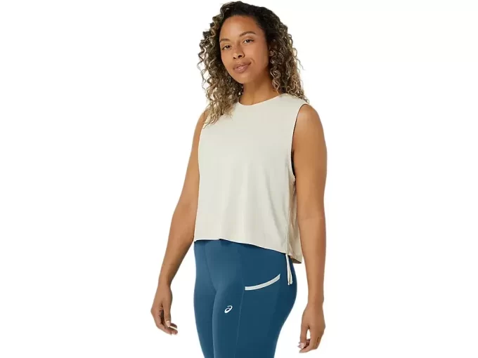 NAGINO FLEX HEATHER SLEEVELESS TOP