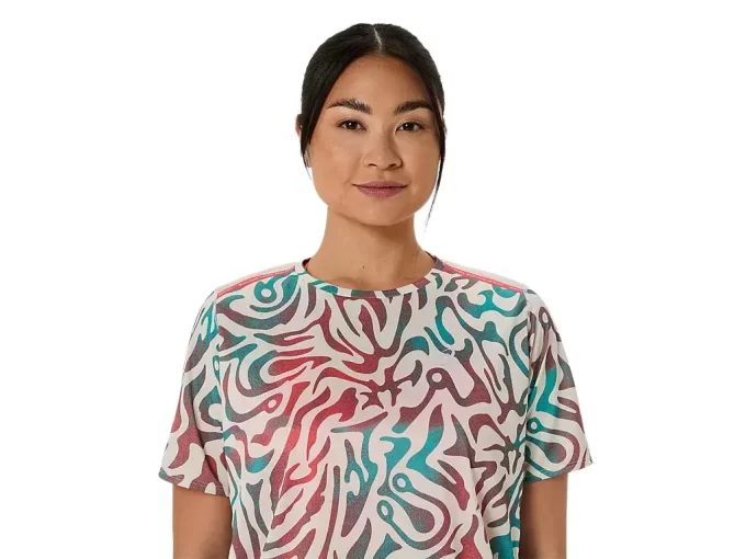 ROAD ALL OVER PRINT SHORT SLEEVE TOP