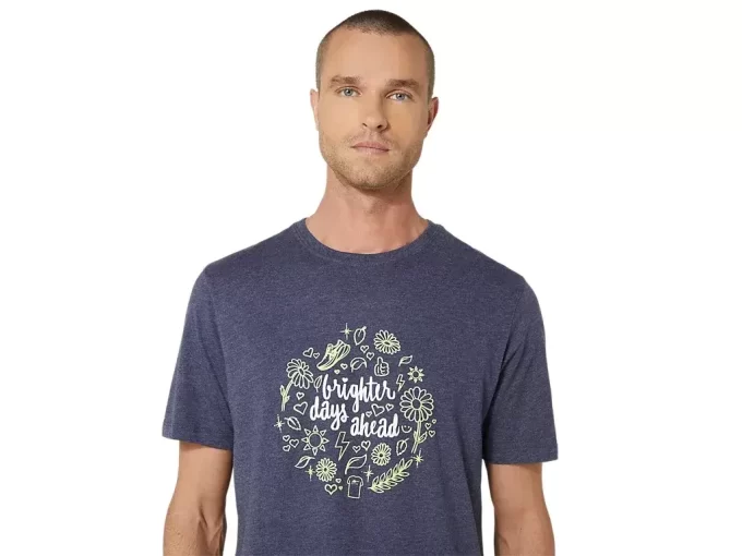 UNISEX ASICS BRIGHTER DAYS AHEAD SHORT SLEEVE TEE