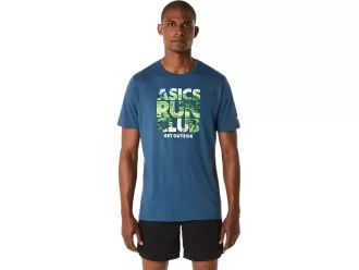 UNISEX ASICS RUN OUTSIDE CLUB SHORT SLEEVE TEE