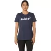 WOMEN’S ASICS FLORAL SLOGAN SHORT SLEEVE TEE