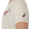 WOMEN’S ASICS FLORAL SLOGAN SHORT SLEEVE TEE