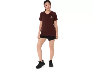 WOMEN’S ASICS NATURE V-NECK SHORT SLEEVE TEE