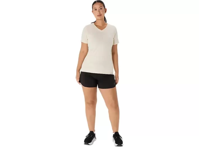 WOMEN’S ASICS NATURE V-NECK SHORT SLEEVE TEE