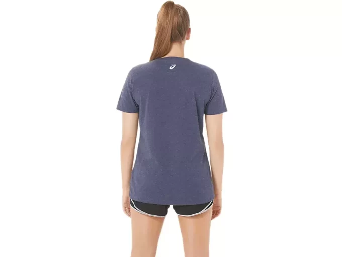 WOMEN’S ASICS STRIPES V-NECK WOMEN’S ASICS STRIPES V-NECK