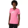 WOMEN’S ASICS STRIPES V-NECK