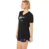 WOMEN’S ASICS STRIPES V-NECK