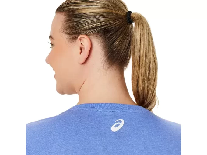 WOMEN’S ASICS STRIPES V-NECK