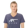 WOMEN’S ASICS STRIPES V-NECK WOMEN’S ASICS STRIPES V-NECK
