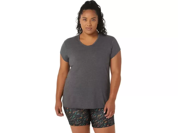 WOMEN’S HEATHER VNECK TOP