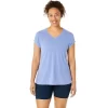 WOMEN’S HEATHER VNECK TOP