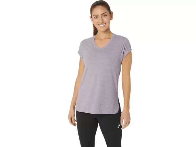 WOMEN’S HEATHER VNECK TOP
