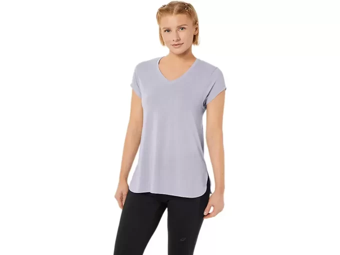 WOMEN’S HEATHER VNECK TOP