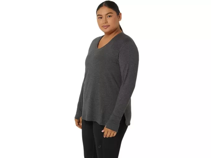 WOMEN’S LONG SLEEVE HEATHER TOP
